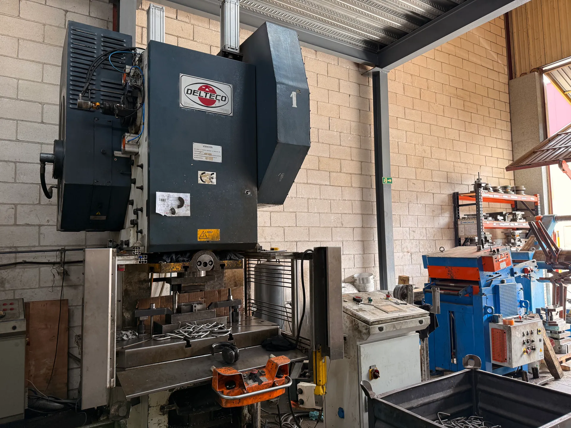 Taller de estampación de Metalúrgicas Tabomar en Bergara